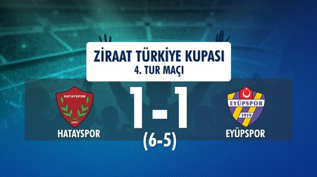 Hatayspor 1(6) - (5) 1 Eyüpspor (Ziraat Türkiye Kupası 4. Tur Maçı)
