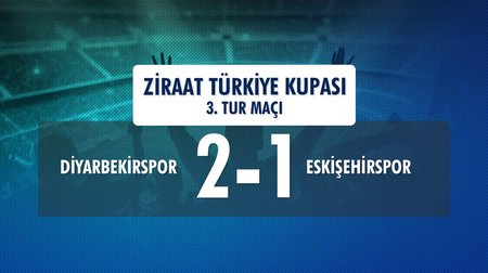 Diyarbekirspor 2 - 1 Eskişehirspor (Ziraat Türkiye Kupası 3. Tur Maçı) 