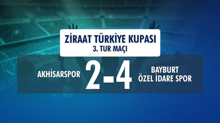 Akhisarspor 2 - 4 Bayburt Özel İdare Spor (Ziraat Türkiye Kupası 3. Tur Maçı)