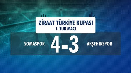 Somaspor 4-3 Akşehirspor  (Ziraat Türkiye Kupası 1.Tur Maçı)
