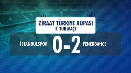 İstanbulspor 0 - 2 Fenerbahçe (Ziraat Türkiye Kupası 5. Tur İlk Maçı)