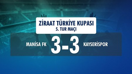 Manisa FK 3 - 3 Kayserispor (Ziraat Türkiye Kupası 5. Tur Rövanş Maçı)