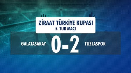 Galatasaray 0 - 2 Tuzlaspor (Ziraat Türkiye Kupası 5. Tur İlk Maçı)