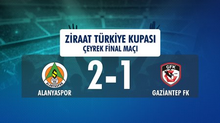 Alanyaspor 2-1 Gaziantep FK (Ziraat Türkiye Kupası Çeyrek Final Maçı)