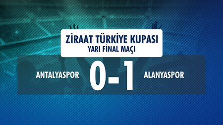Antalyaspor 0 - 1 Alanyaspor (Ziraat Türkiye Kupası Yarı Final İlk Maçı)