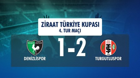 Denizlispor 1 - 2 Turgutluspor (Ziraat Türkiye Kupası 4. Tur Maçı)