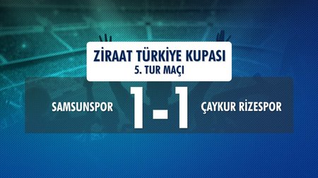 Samsunspor 1 - 1 Çaykur Rizespor Ziraat Türkiye Kupası 5.Tur Rövanş Maçı 