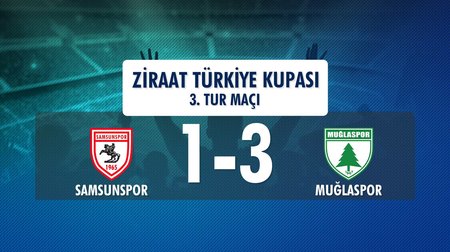 Samsunspor 1 - 3 Muğlaspor (Ziraat Türkiye Kupası 3.Tur Maçı)