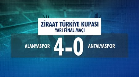 Alanyaspor 4 - 0 Antalyaspor (Ziraat Türkiye Kupası Yarı Final Rövanş Maçı)