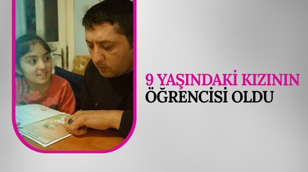 9 yaşındaki kızının öğrencisi oldu