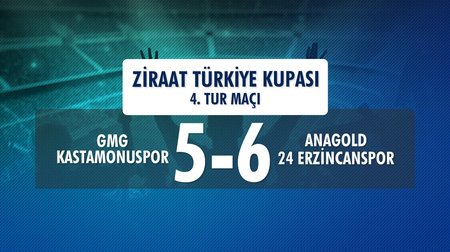 GMG Kastamonuspor 5 - 6 Anagold 24 Erzincanspor (Ziraat Türkiye Kupası 4. Tur Maçı)