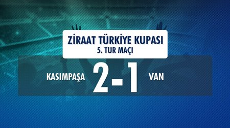 Kasımpaşa 2 - 1 Van (Ziraat Türkiye Kupası 5. Tur İlk Maçı) 