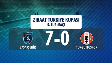 Başakşehir 7 - 0 Turgutluspor (Ziraat Türkiye Kupası 5. Tur Maçı)