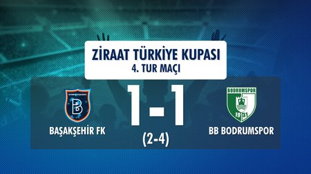 Başakşehir FK 1 (2) -(4) 1 BB Bodrumspor (Ziraat Türkiye Kupası 4. Tur Maçı)