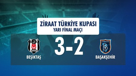 Beşiktaş 3 - 2 M. Başakşehir (Ziraat Türkiye Kupası Yarı Final Maçı)