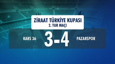 Kars 36 3 - 4 Pazarspor (Ziraat Türkiye Kupası 2.Tur Maçı)