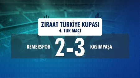 Kemerspor 2-3 Kasımpaşa (Ziraat Türkiye Kupası 4. Tur Maçı)