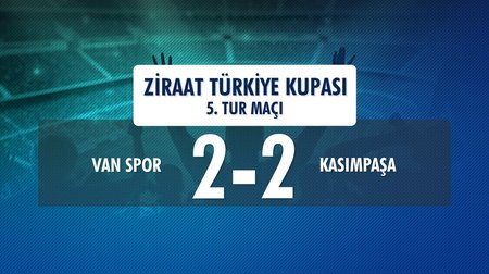 Van Spor 2 - 2 Kasımpaşa (Ziraat Türkiye Kupası 5. Tur Rövanş Maçı)