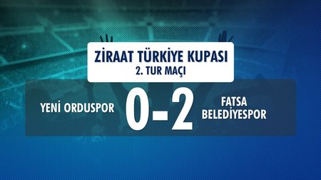Yeni Orduspor 0 - 2 Fatsa Belediyespor (Ziraat Türkiye Kupası 2.Tur Maçı)