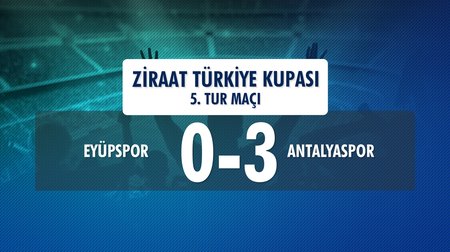 Eyüpspor 0 - 3 Antalyaspor (Ziraat Türkiye Kupası 5. Tur İlk Maçı) 