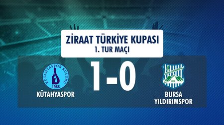 Kütahyaspor 1 - 0 Bursa Yıldırımspor (Ziraat Türkiye Kupası 1. Tur Maçı)