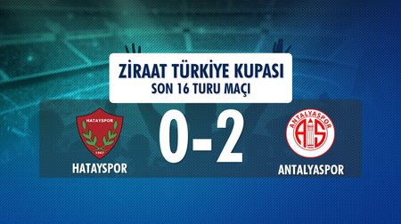 Hatayspor 0 - 2 Antalyaspor ( Ziraat Türkiye Kupası Son 16 Turu Maçı) 