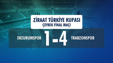Erzurumspor 1 - 4 Trabzonspor (Ziraat Türkiye Kupası Çeyrek Final Rövanş Maçı)