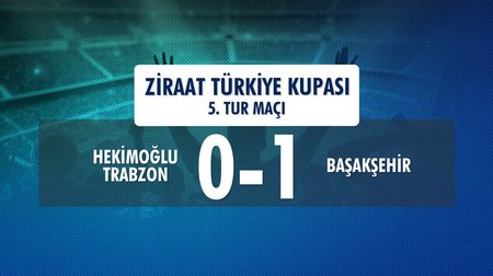 Hekimoğlu Trabzon 0 - 1 Başakşehir (Ziraat Türkiye Kupası 5. Tur İlk Maçı) 