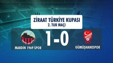 Mardin 1969 1 - 0 Gümüşhanespor (Ziraat Türkiye Kupası 2. Tur Maçı)