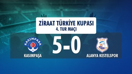 Kasımpaşa 5 - 0 Alanya Kestelspor (Ziraat Türkiye Kupası 4. Tur Maçı)