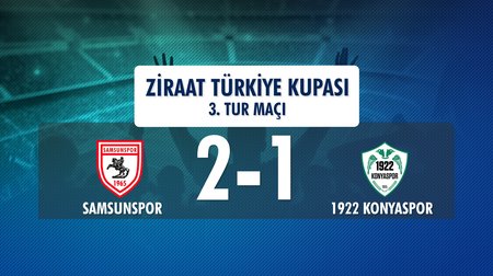 Samsunspor 2-1 1922 Konyaspor (Ziraat Türkiye Kupası 3. Tur Maçı)