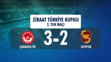 Çankaya FK 3 - 2 Ofspor (Ziraat Türkiye Kupası 2. Tur Maçı)