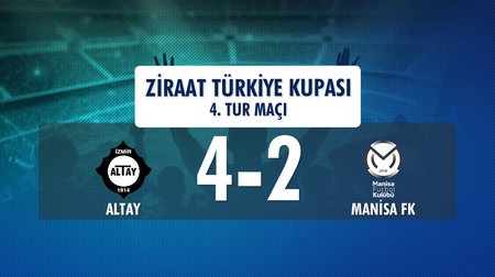 Altay 4 - 2 Manisa FK (Ziraat Türkiye Kupası 4. Tur Maçı)