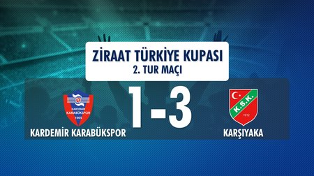 Kardemir Karabükspor 1 - 3 Karşıyaka (Ziraat Türkiye Kupası 2. Tur Maçı)