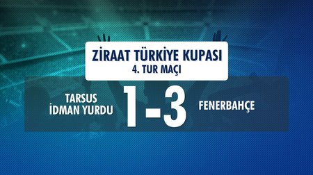 Tarsus İdman Yurdu 1-3 Fenerbahçe (Ziraat Türkiye Kupası 4. Tur Maçı)