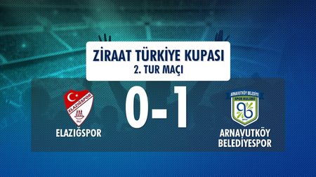 Elazığspor 0 - 1 Arnavutköy Belediyespor (Ziraat Türkiye Kupası 2. Tur Maçı) 