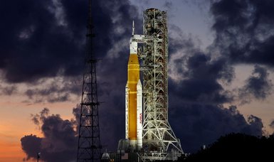 NASA's giant U.S. moon rocket emerges for debut launch