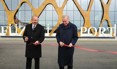 Turkish, Azeri leaders inaugurate Fuzuli International Airport