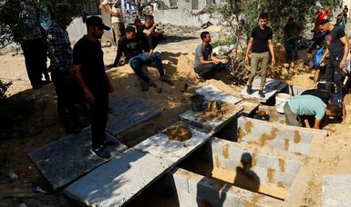 Israel massacres: Martyred Gazan civilians laid to rest in mass graves
