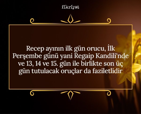 Miraç kandili oruç tutmak