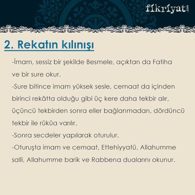 2. rekatın kılınışı
