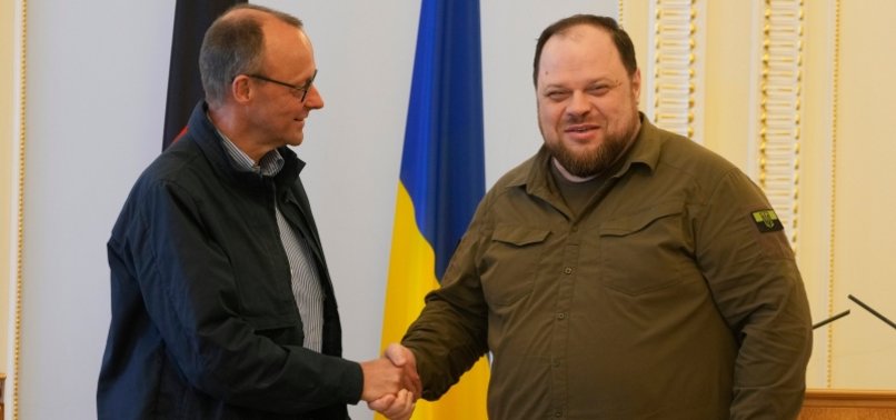 GERMAN OPPOSITION LEADER VISITS KYIV, SCHOLZ REFUSES TO GO