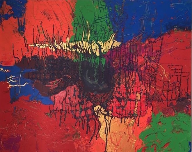 Varak ve kum ile İstanbul betimlemesi