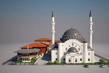 Avrupa’nın en büyük camisi, hangardan külliyeye dönüşüyor