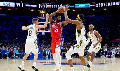 Joel Embiid scores 41 points as Philadelphia Sixers rout Indiana Pacers