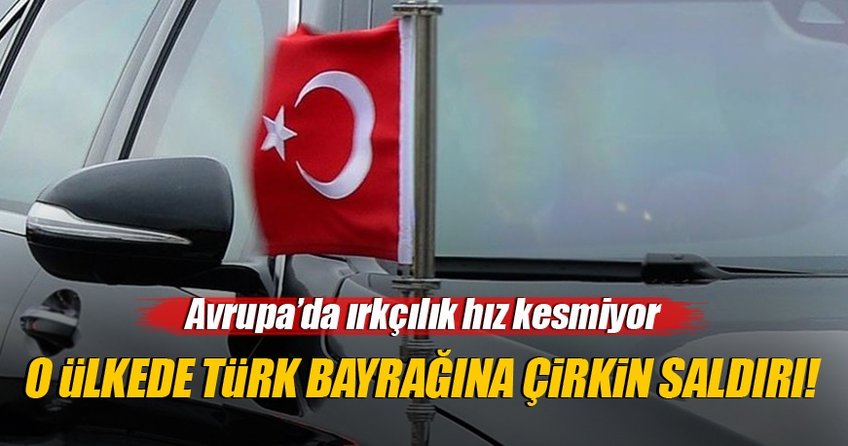 Makedonya’da makam aracındaki Türk bayrağına saldırı girişimi!