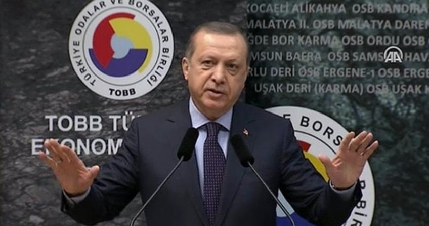 Cumhurbaşkanı Erdoğan TOBB Şurasında konuştu