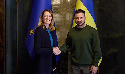 Ukraine marks Europe Day amid unannounced visit by European Parliament head
