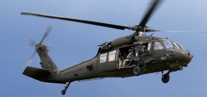 US BLACK HAWK HELICOPTER CRASHES OFF YEMENS SOUTHERN COAST