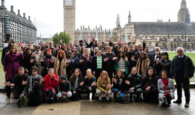 Vigil held in London for Palestinian children killed in Gaza